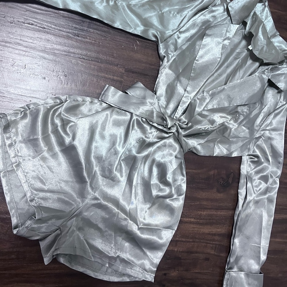 Silk romper
